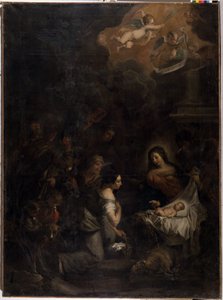 Die Anbetung der Hirten von Pieter van (after) Mol