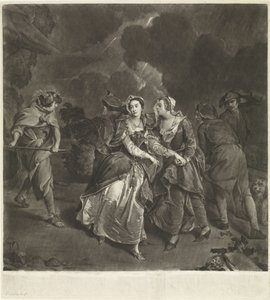 Schauspielerin Susannah Maria Cibber in der Rolle der Cordelia