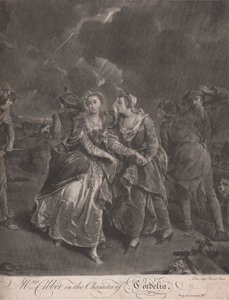 Mrs. Cibber in der Rolle der Cordelia im Stück König Lear, Akt III von Pieter van Bleeck