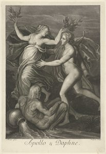 Apollo und Daphne (Serie: Mythologische Liebesgeschichten) von Pieter van Gunst