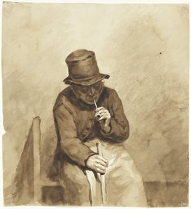 Sitzender rauchender Mann von Pieter van Loon