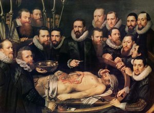 Die Anatomie-Lektion des Dr. Willem van der Meer in Delft von Pieter van Miereveld