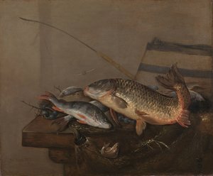 Stillleben mit Fisch