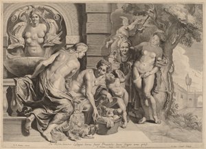 Erichthonius in seinem Korb von Pieter van Sompel after Sir Peter Paul Rubens