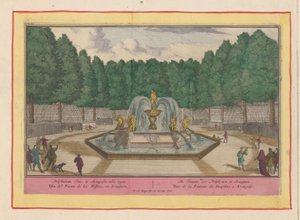 Delfinbrunnen in Aranjuez von Pieter van den Berge