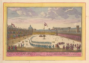 Palastplatz in Lissabon von Pieter van den Berge