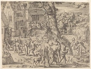 Bauernkirmes von Pieter van der Borcht (I) (attributed to)