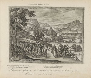 Abrahams Begegnung mit Melchisedek von Pieter van der Borcht (I)