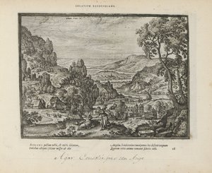 Landschaft mit Hagar und dem Engel von Pieter van der Borcht (I)