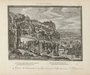 Landschaft mit der Vertreibung von Hagar und Ismael durch Abraham von Pieter van der Borcht (I)