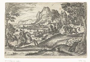 Landschaft mit zwei Reitern