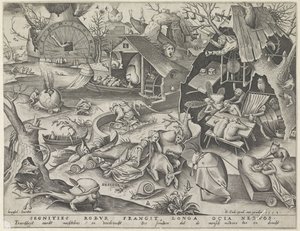 Faulheit (Die sieben Todsünden) von Pieter van der Heyden