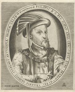Porträt von Philipp II., König von Spanien (Porträts von Herrschern) von Pieter van der Heyden