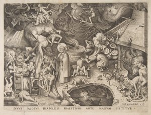 Der heilige Jakobus und der Magier Hermogenes von Pieter van der Heyden