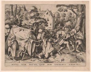Die schmutzige Braut oder Die Hochzeit von Mopsus und Nisa von Pieter van der Heyden