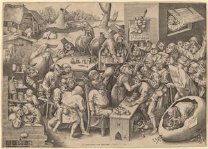 Die Hexe von Malleghem von Pieter van der Heyden after Pieter Bruegel the Elder