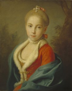 Porträt von Prinzessin Katharina von Holstein-Beck 1750-1811, 1760-1762