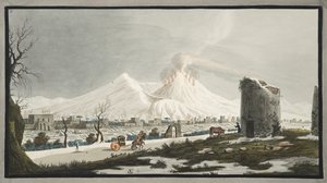 Vesuv im Schnee, Tafel V aus 