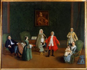 Familienporträt von Pietro Longhi (1702-1785)