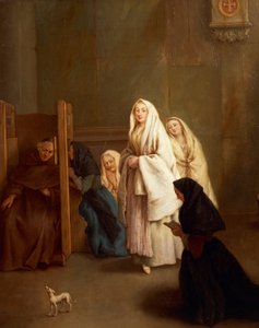 Die sieben Sakramente: Beichte von Pietro Longhi