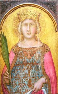 Die heilige Katharina von Alexandria, kurz nach 1342