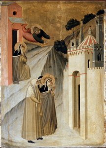 Heilige Demut kommt in Florenz an (Detail)