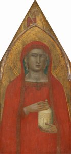 Heilige Maria Magdalena mit einem Engel [linkes Panel], wahrscheinlich 1340 von Pietro Lorenzetti