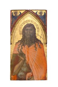 St. Johannes der Täufer, ca. 1329 von Pietro Lorenzetti
