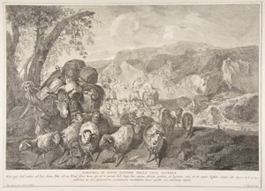 Abreise von David dem Hirten aus dem Haus seines Vaters von Pietro Monaco