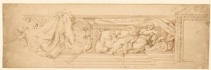 Allegorie der Ewigkeit mit den Wappen der Medici von Pietro Paolo Baldini