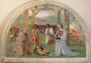 Anbetung der Hirten von Pietro Perugino
