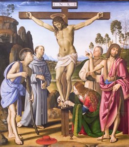 Kreuzigung mit dem heiligen und dem seligen Giovanni Colombini