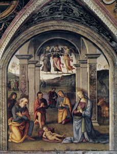 Die Geburt Christi (Fresko) von Pietro Perugino