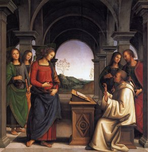 Die Vision des heiligen Bernhard von Pietro Perugino