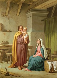 Die Heilige Familie in der Werkstatt von St. Joseph von Pietro Pezzati
