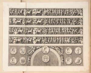 Reliefs am Bogen des Septimius Severus in Rom