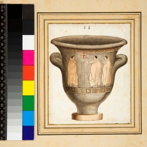 Eine rotfigurige Vase