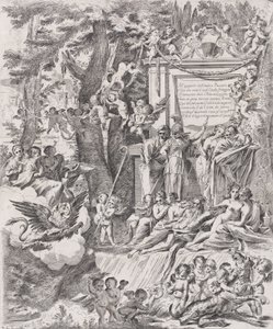 Eine Allegorie zu Ehren der Ankunft von Kardinal Franciotti als Bischof von Lucca, 1680-1700