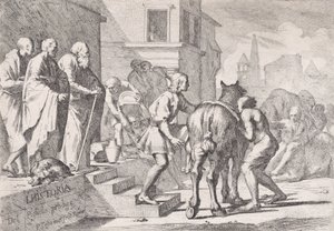 Die Abreise des verlorenen Sohnes, ca. 1645 von Pietro Testa