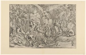 Triumph der Malerei auf dem Parnassus von Pietro Testa