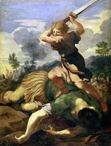 David tötet Goliath von Pietro da (1596 1669) Cortona