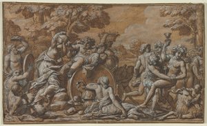 Bacchanal, 1600er von Pietro da Cortona