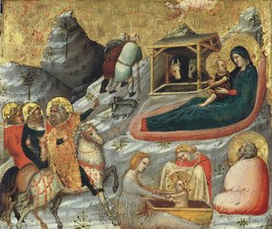 Die Geburt Christi und andere Episoden aus der Kindheit Christi von Pietro da Rimini