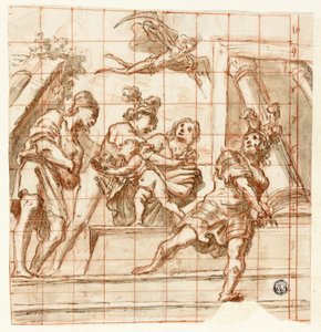 Allegorische Szene mit Vater Zeit von Pietro della Vecchia