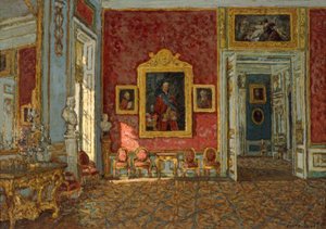 Das violette Empfangszimmer in Schloss Kuskowo von Pjotr Iwanowitsch Petrowitschew