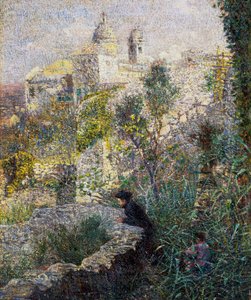 Aprilmorgen in Ligurien oder Oliven in Albaro von Plinio Nomellini