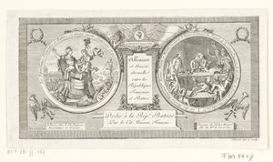 Medaille auf die Allianz zwischen der französischen und der Batavischen Republik, 1795 von Poisson