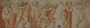 Fries mit acht Putti