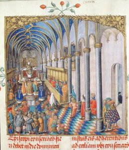 Bischofsweihe aus dem Pontifikale von Bischof Erasmus Ciolek, ca. 1510 von Polish School
