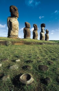 Moai-Statuen, Rapa Nui Nationalpark, Osterinsel, Chile